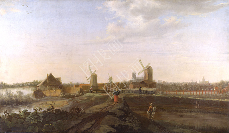 A Landscape with a View of Dordrecht Print